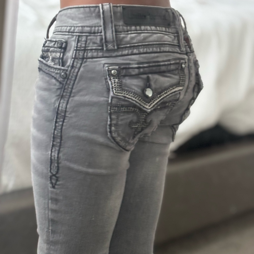 Rock Revival Charcoal Skinny Jeans